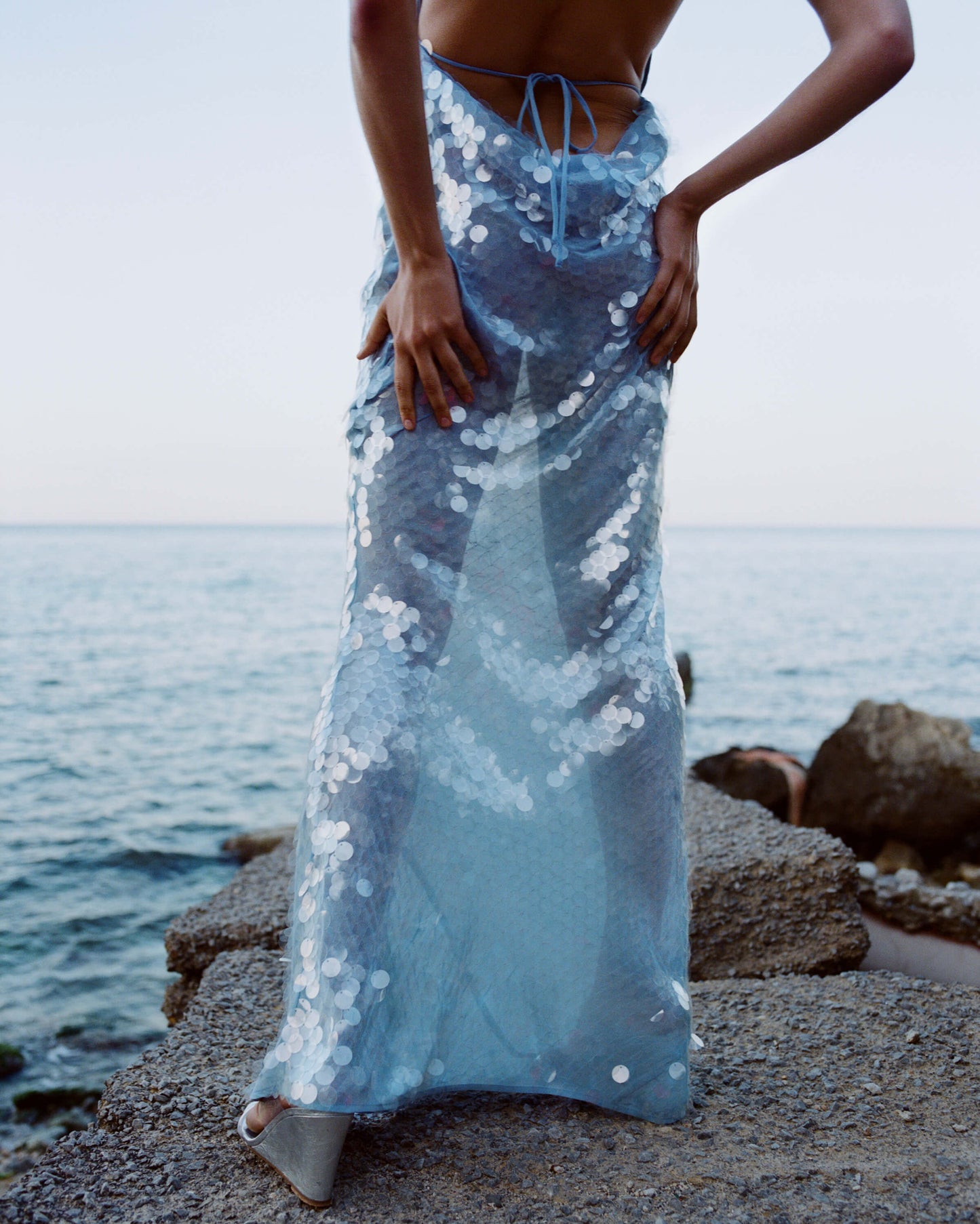 Naline™ | Abito Maxi con Paillettes
