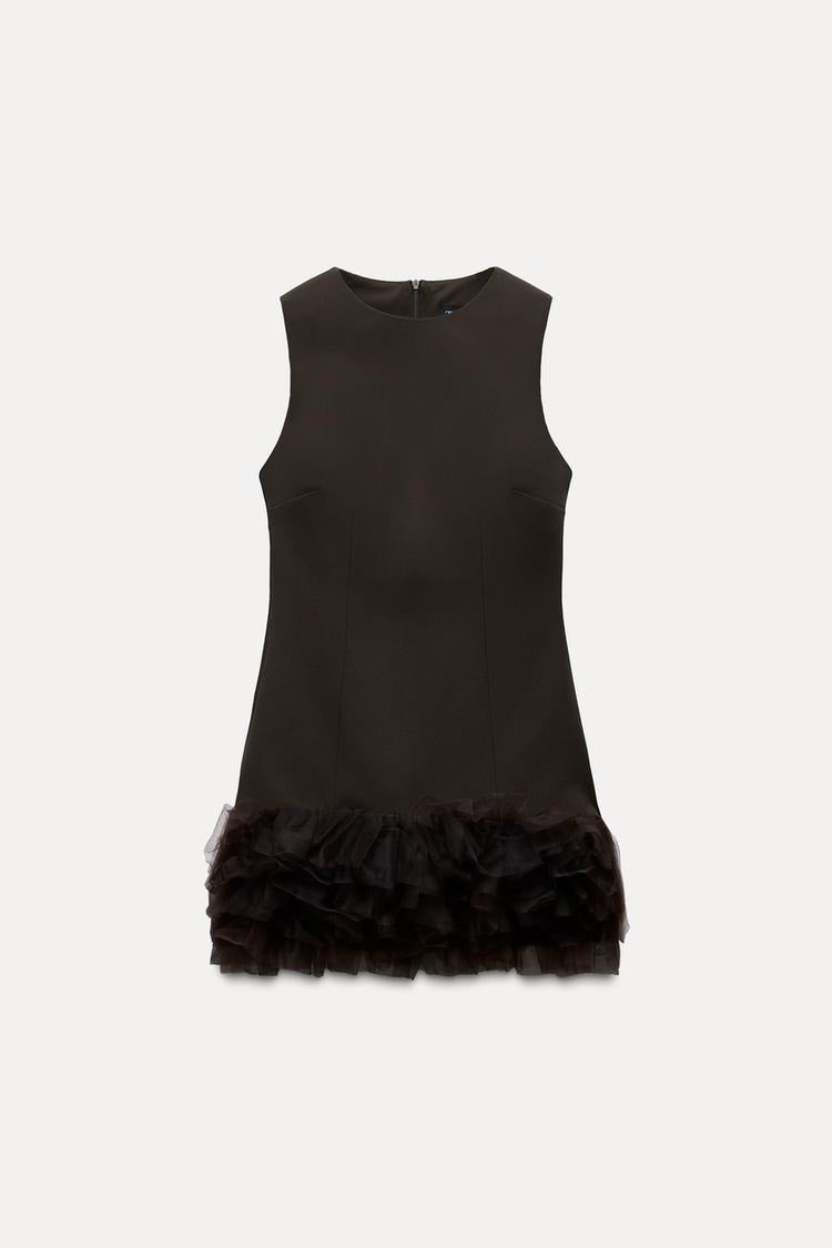 Novara™ | Vestito in Tulle Marrone