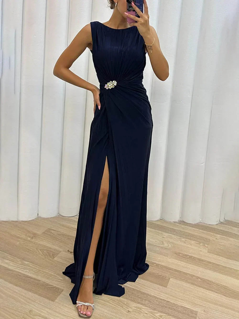 Serena | Abito da Sera Maxi Plissettato
