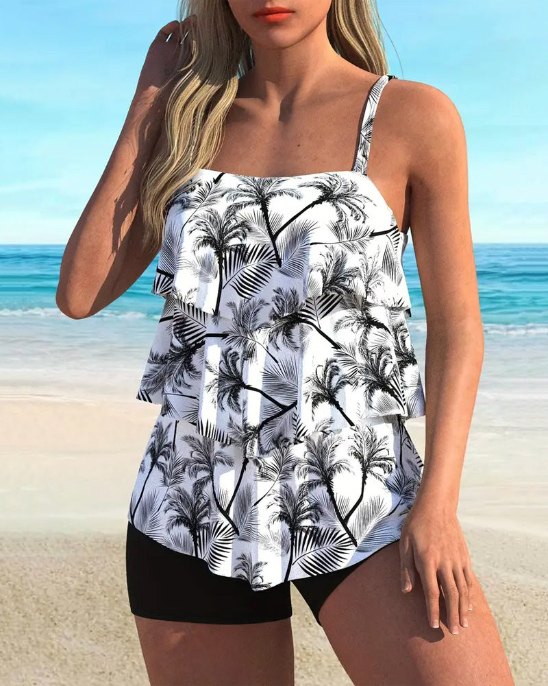 Mia™ | Tankini alla moda con spalline in design a due pezzi - Ultimo giorno 80% di sconto!