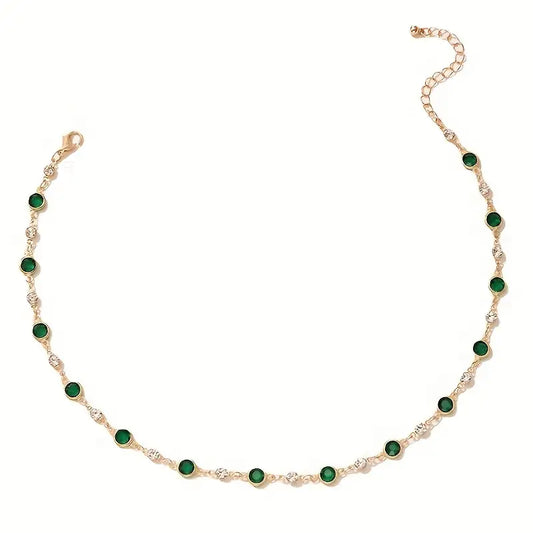 Collana con Pendente Verde Smeraldo