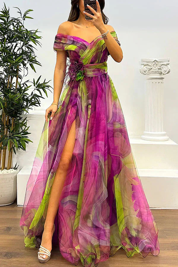 Giulietta – Elegante Abito Maxi Off-Shoulder