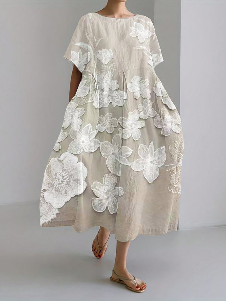 Mireille - ABITO CON STAMPA FLOREALE TONDALE ELEGANTE