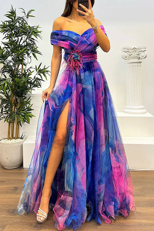 Giulietta – Elegante Abito Maxi Off-Shoulder