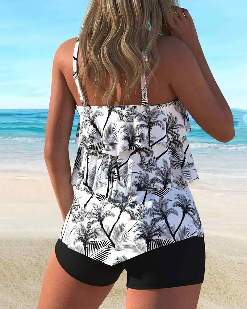 Mia™ | Tankini alla moda con spalline in design a due pezzi - Ultimo giorno 80% di sconto!