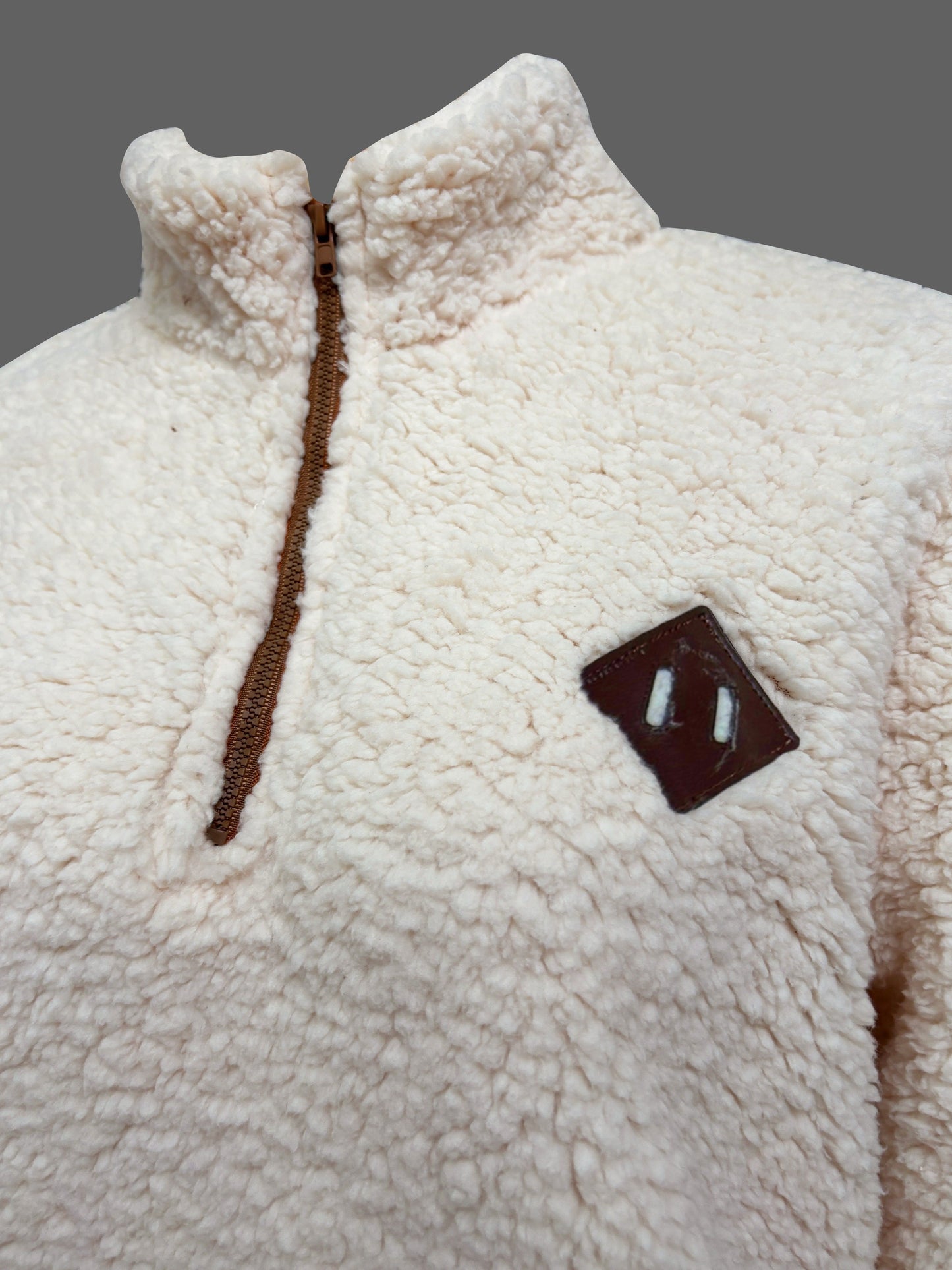 Lily | Pullover con Zip a Quarto Patch