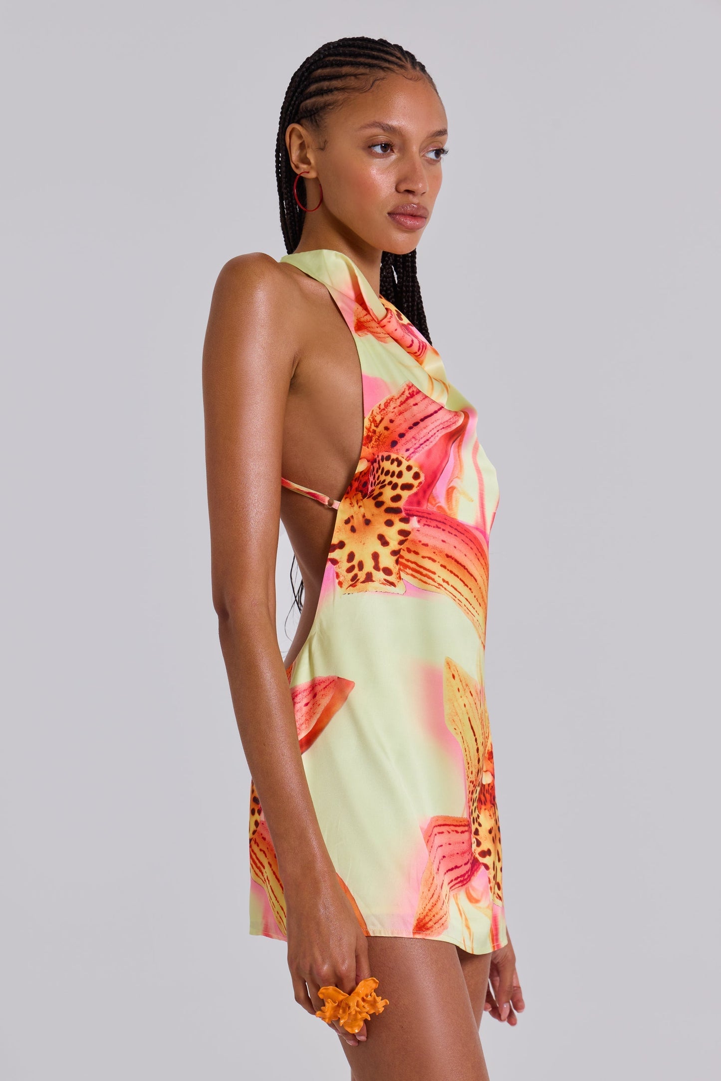 Lana™ | Mini Abito Halter Tropicale