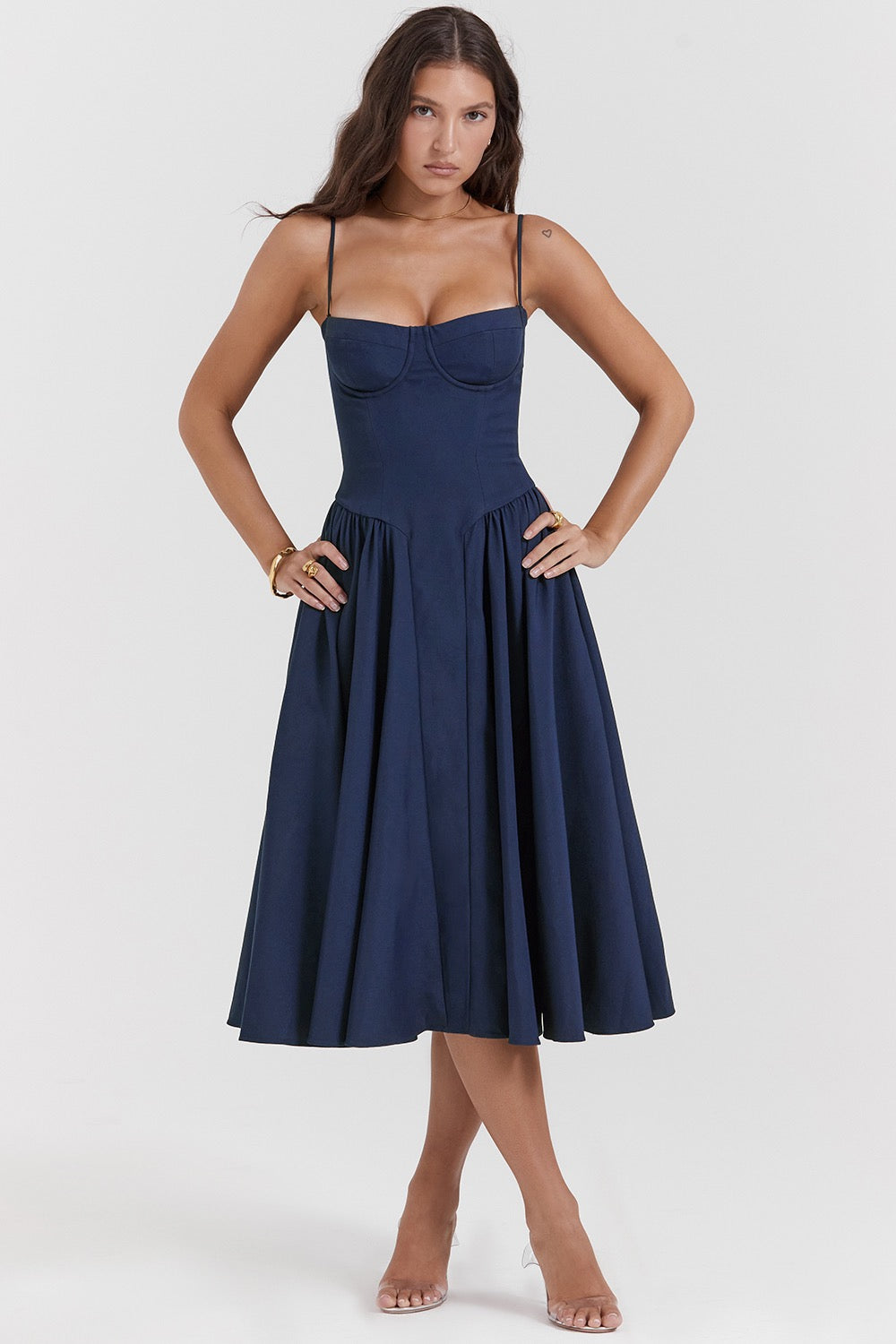Phoebe - Abito lungo estivo alla moda in stile vintage