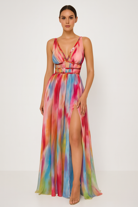 Freya™ | Abito Maxi Dipinto