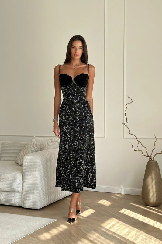 Selina™ | Abito Midi in Satin
