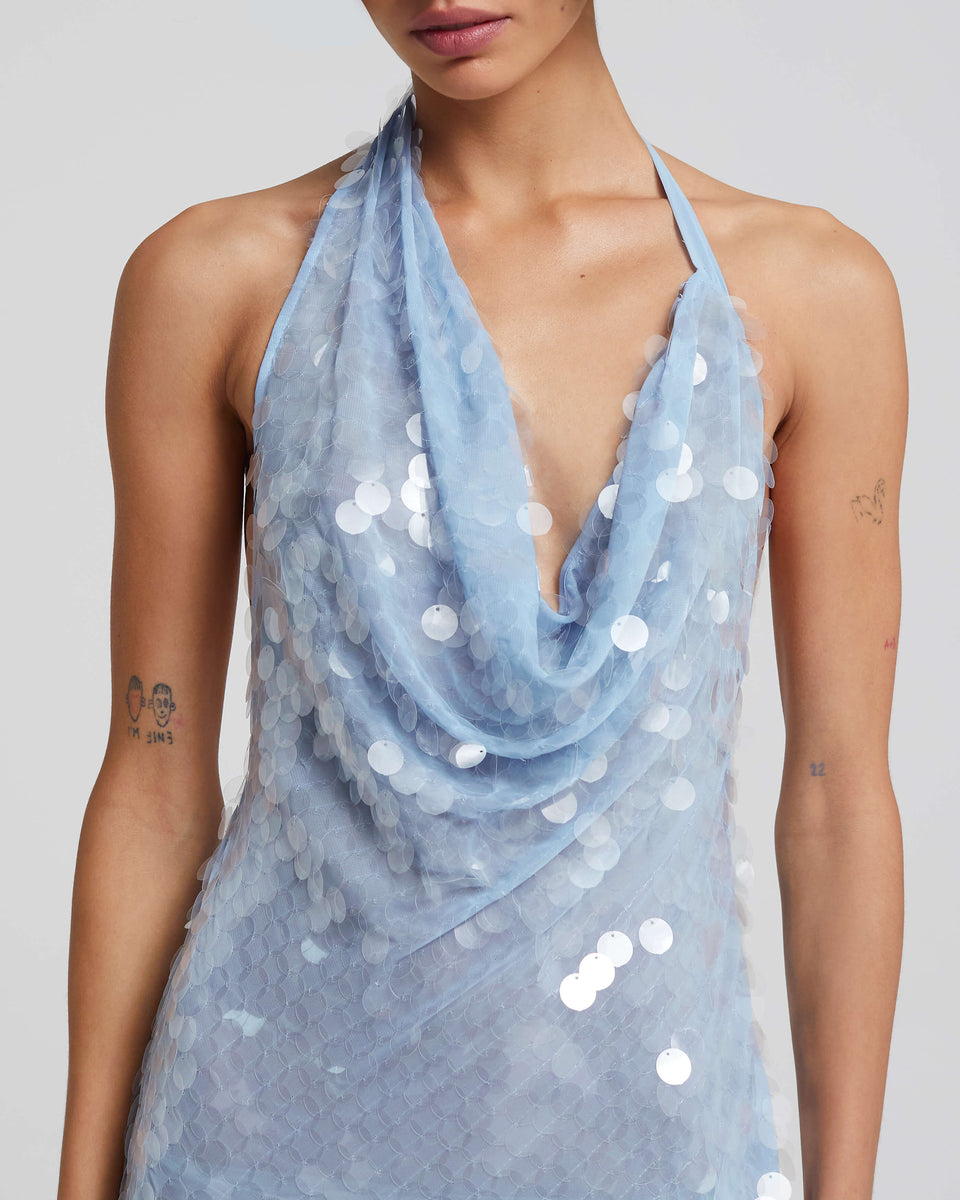Naline™ | Abito Maxi con Paillettes
