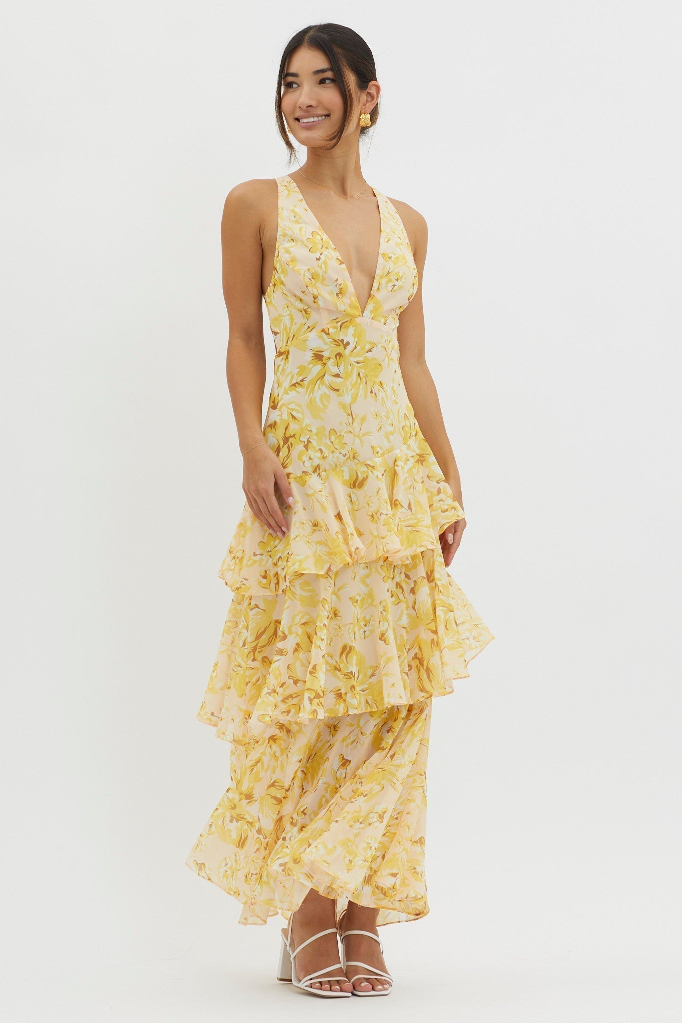 Faye™ | Abito Midi Bloom Shift