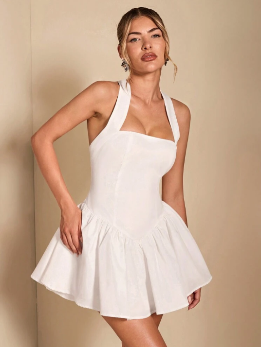Georgia™ | Vestito Mini a Scollo Halter