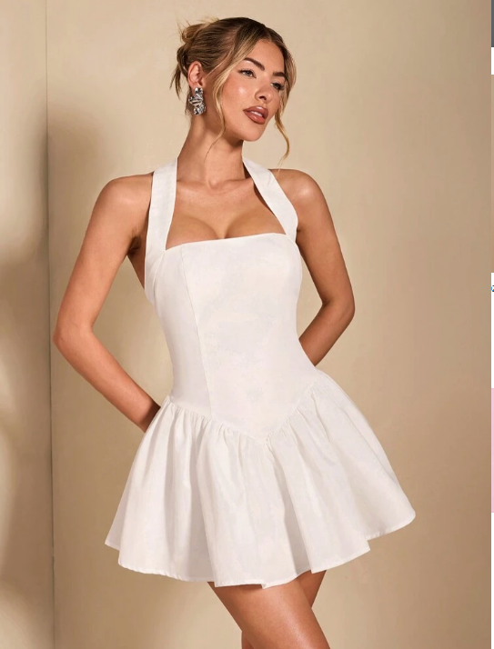 Georgia™ | Vestito Mini a Scollo Halter