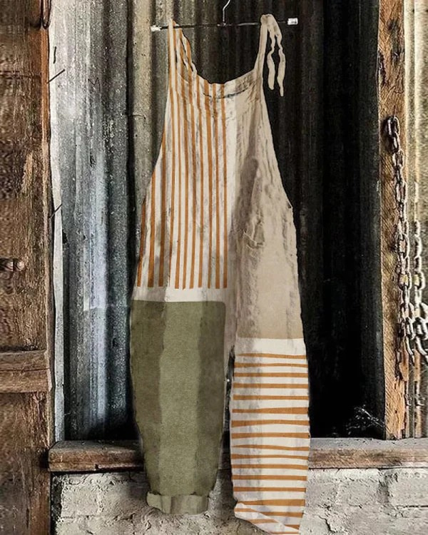 Tuta Vintage a Gamba Larga - Stile e Comfort Senza Sforzo per Donne