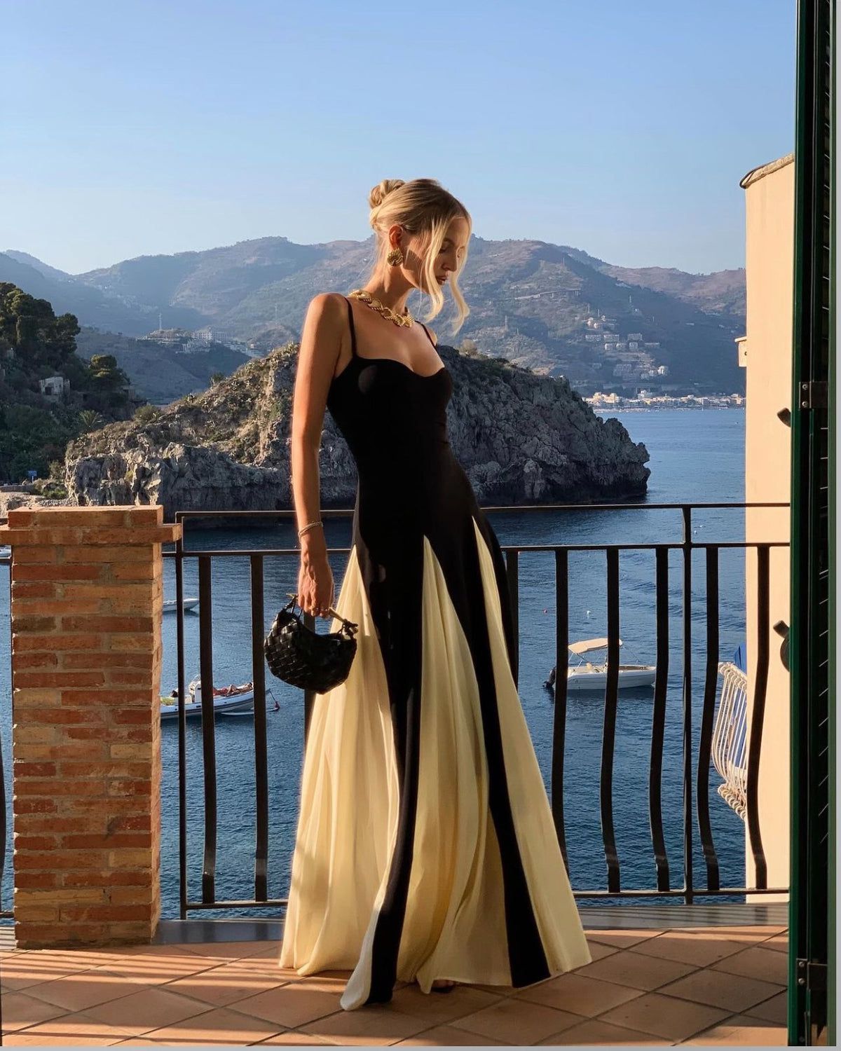 Eliana | Vestito Maxi a Pannelli