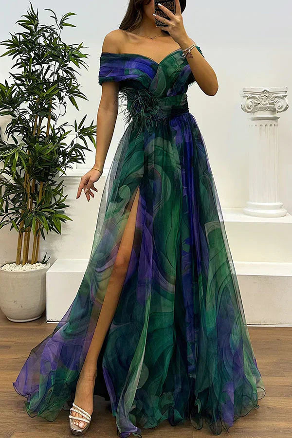 Giulietta – Elegante Abito Maxi Off-Shoulder