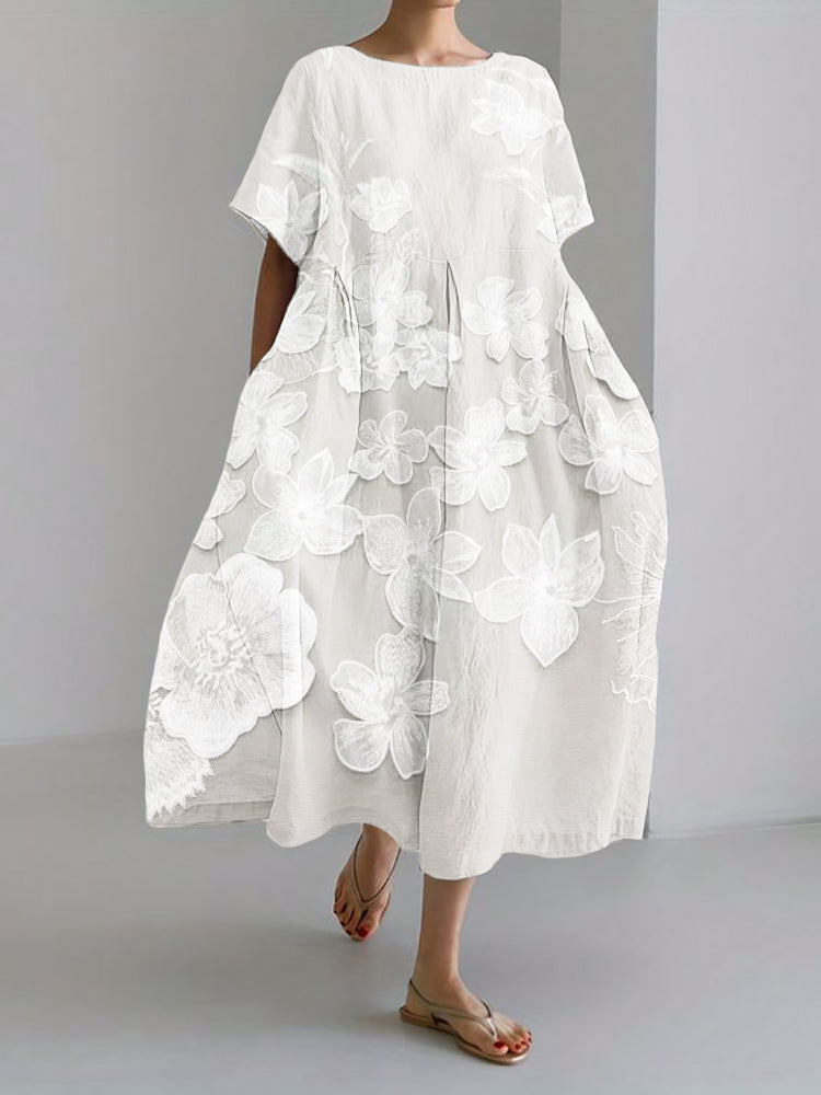 Mireille - ABITO CON STAMPA FLOREALE TONDALE ELEGANTE