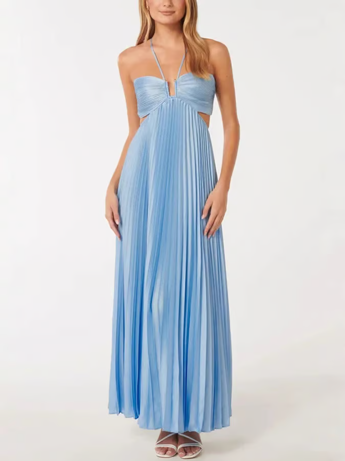 Tansy - Abito Maxi Halter Estate Glow