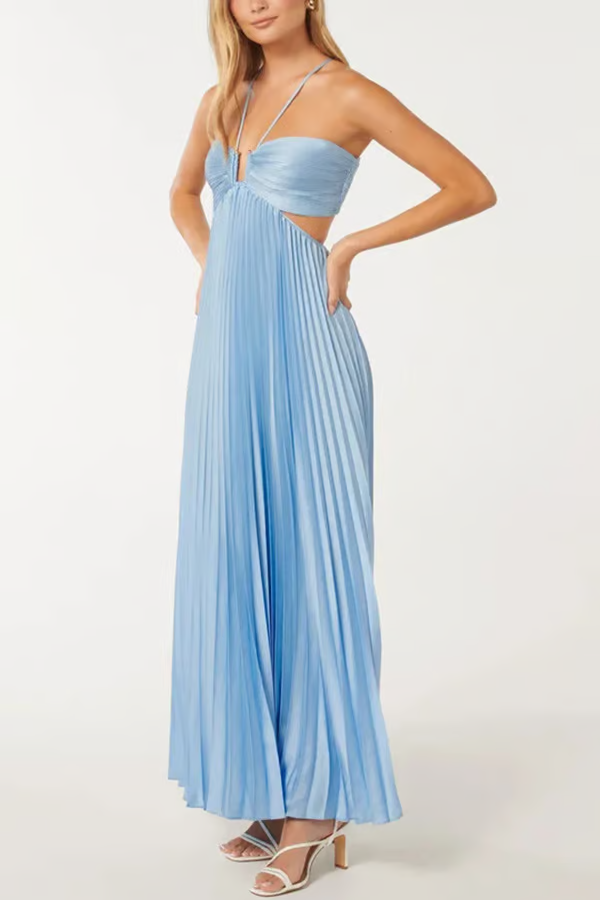 Tansy - Abito Maxi Halter Estate Glow