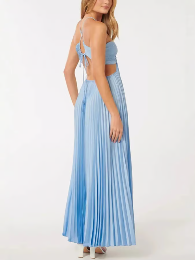 Tansy - Abito Maxi Halter Estate Glow
