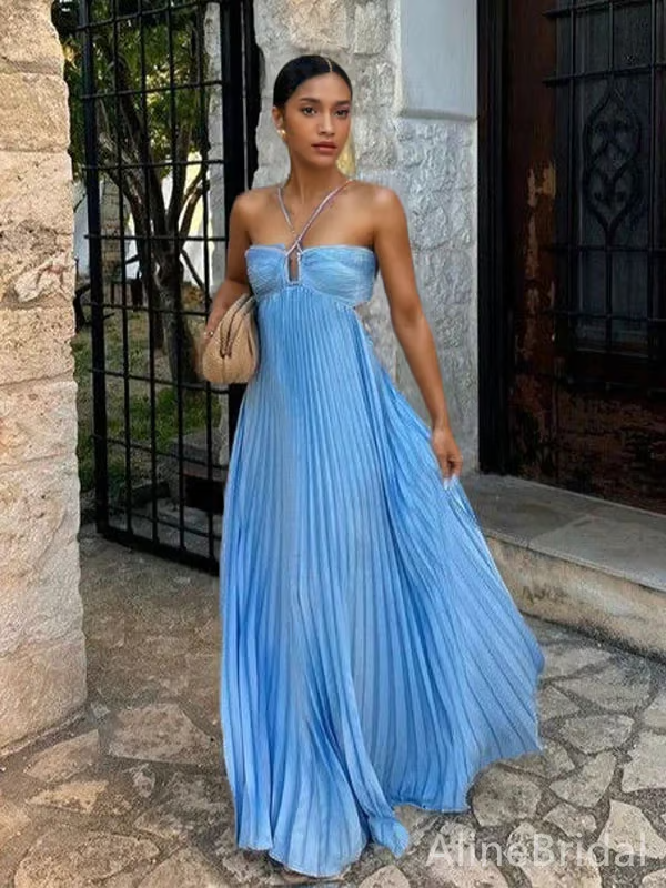 Tansy - Abito Maxi Halter Estate Glow