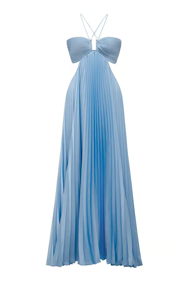 Tansy - Abito Maxi Halter Estate Glow